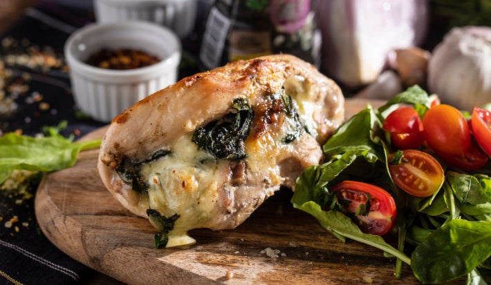 PECHUGA DE POLLO RELLENA DE ESPINACA Y QUESO