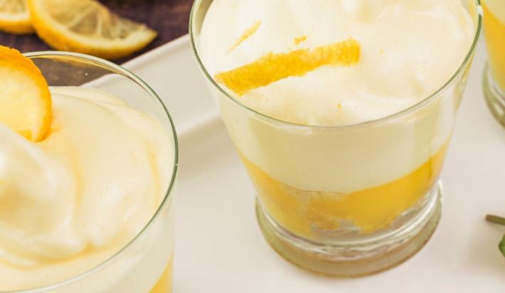 Postre en capas de limón